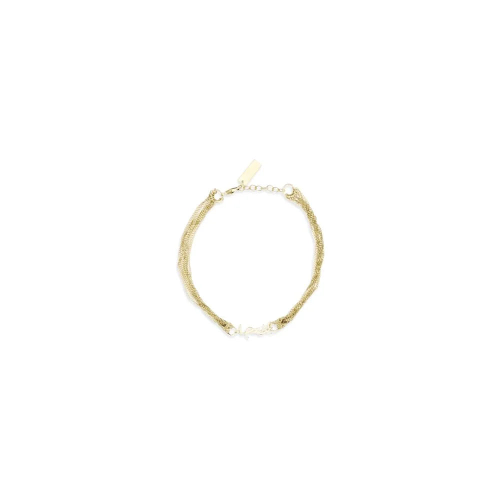 Saint Laurent Gold Brass Bracelet - M