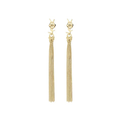 Cercei din alamă aurie Saint Laurent - Un singur mărime