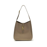 Saint Laurent Gray Calf Leather Bos Taurus Shoulder Bag