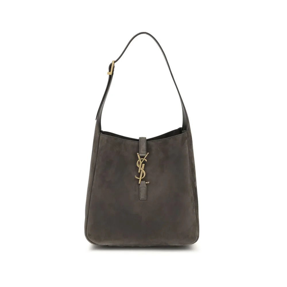 Saint Laurent Gray Calf Leather Bos Taurus Shoulder Bag - Shoulder Bags