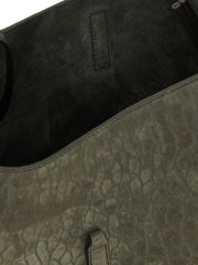 Saint Laurent Gray Lamb Leather Shoulder Bag