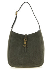 Saint Laurent Gray Lamb Leather Shoulder Bag