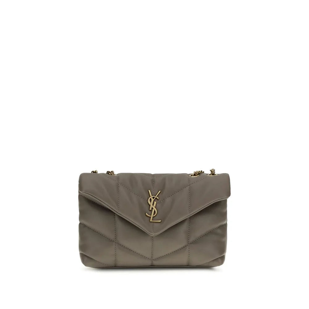 Saint Laurent Gray Lamb Ovis Aries Aries Shoulder Bag