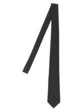 Saint Laurent Gray Silk Tie