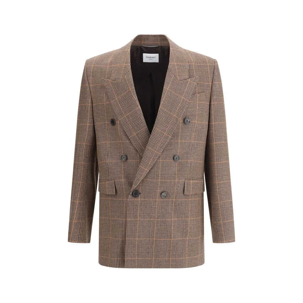 Saint Laurent Prince de Galles wool Blazer