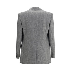 Saint Laurent Prince de Galles wool flannel Blazer - IT46 | S