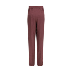 Saint Laurent Purple Silk Dress Pants