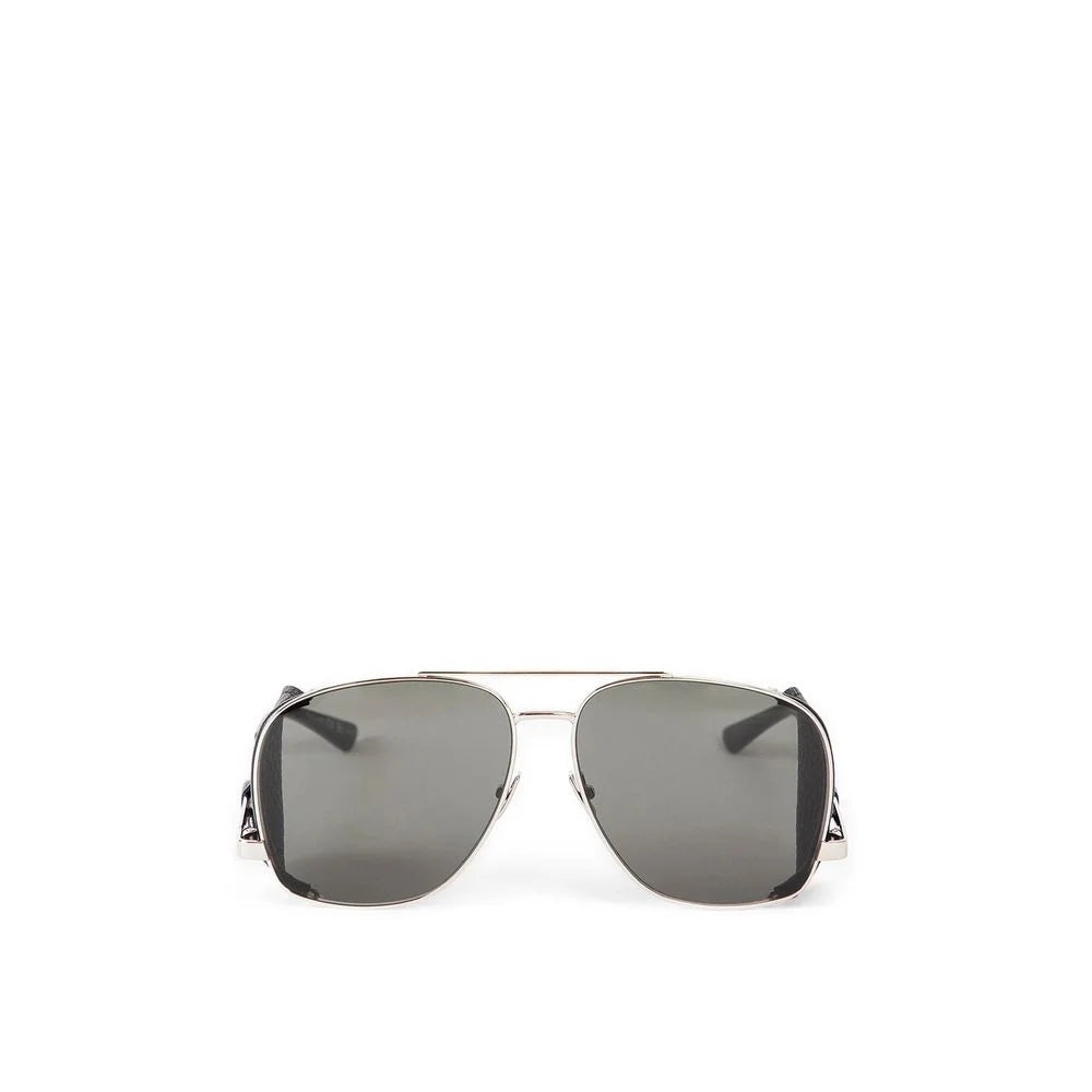 Saint Laurent Silver Metal Sunglasses