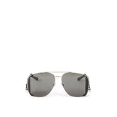 Saint Laurent Silver Metal Sunglasses
