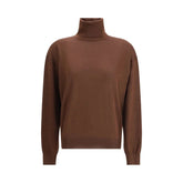 Saint Laurent Turtleneck Pullover in Cashmere Wool and Silk - Sweaters