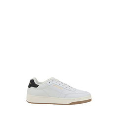 Saint Laurent White Calf Leather Bos Taurus Low Top Sneakers - EU41/US8