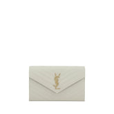Saint Laurent White Calf Leather Bos Taurus Shoulder Bag
