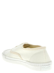 Saint Laurent White Cotton Low Top Sneakers