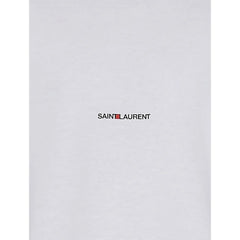 Saint Laurent White Cotton T-Shirt
