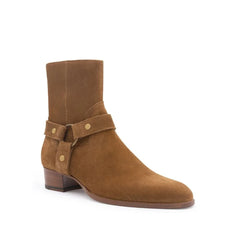 Saint Laurent Wyatt Harness Ankle Boots