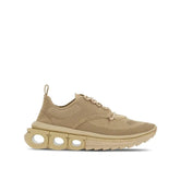 Salvatore Ferragamo Beige Stoff Sportschuhe