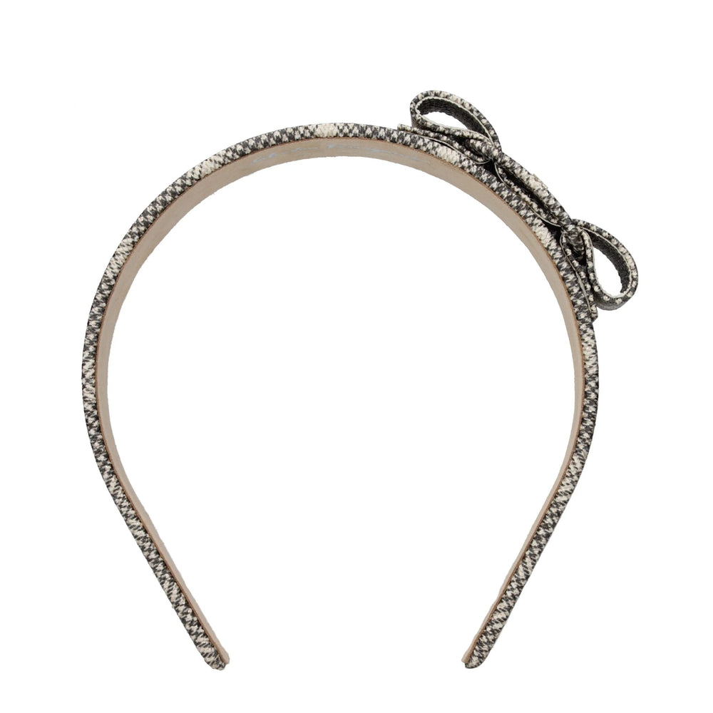 Salvatore Ferragamo Beige Leather Hair Bow