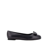 Salvatore Ferragamo Black Calfskin Ballet Flats - EU34.5/US4.5