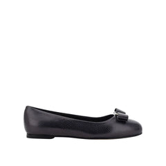 Salvatore Ferragamo Black Calfskin Ballet Flats - EU34.5/US4.5