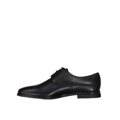 Salvatore Ferragamo Black Calfskin Oxfords And Derbies