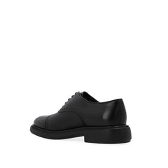 Salvatore Ferragamo Black Calfskin Oxfords And Derbies - EU42.5/US9.5
