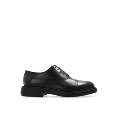 Salvatore Ferragamo Black Calfskin Oxfords And Derbies - EU42.5/US9.5