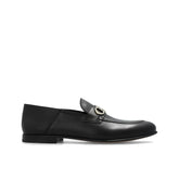 Salvatore Ferragamo Black Calfskin Slip-On Loafers