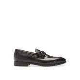 Salvatore Ferragamo Black Calfskin Slip-On Loafers
