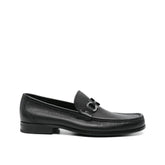 Salvatore Ferragamo Black Calfskin Slip-On Loafers - EU38/US8