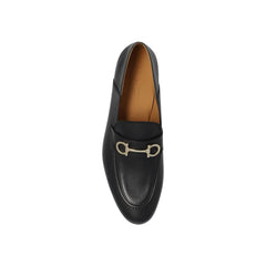 Salvatore Ferragamo Black Calfskin Slip-On Loafers - EU44/US11