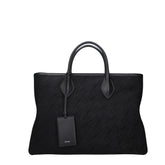 Salvatore Ferragamo Black Fabric Handbag