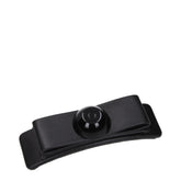 Salvatore Ferragamo Black Leather Hair Clip