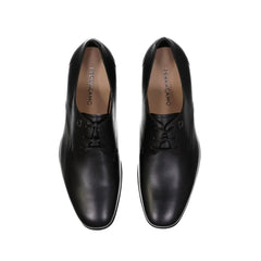 Salvatore Ferragamo Black Leather Oxfords And Derbies - EU41/US8