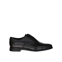 Salvatore Ferragamo Black Leather Oxfords And Derbies - EU41/US8