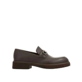 Salvatore Ferragamo Brown Calfskin Slip-On Loafers - EU43.5/US10.5