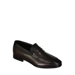 Salvatore Ferragamo Brown Leather Slip-On Loafers - EU43.5/US10.5