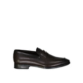 Salvatore Ferragamo Brown Leather Slip-On Loafers - EU43.5/US10.5