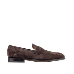 Salvatore Ferragamo Brown Leather Slip-On Loafers - EU43.5/US10.5