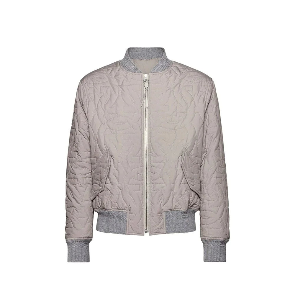 Salvatore Ferragamo Gray Polyester Bomber - IT52 | XL