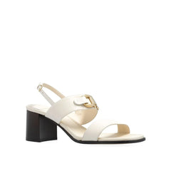 Salvatore Ferragamo White Calfskin Platform Sandals - EU36/US6