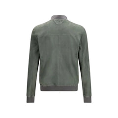 Salvatore Santoro Bicolor Calf Leather Bos Taurus Bomber