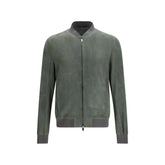 Salvatore Santoro Bicolor Calf Leather Bos Taurus Bomber - IT48 | M