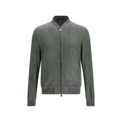 Salvatore Santoro Bicolor Calf Leather Bos Taurus Bomber - IT48 | M