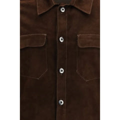 Salvatore Santoro Brown Calf Leather Bos Taurus Bomber