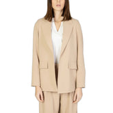 Sandro Ferrone Beige Polyester Blazer - IT48 | XL - Coats & Jackets