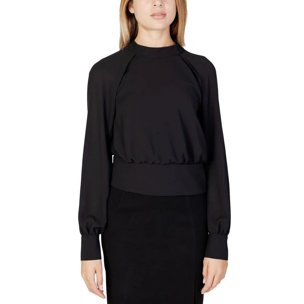 Sandro Ferrone Black Polyester Blouse - 42 | S - Blouses
