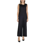 Sandro Ferrone Black Polyester Jumpsuit - One-Pieces