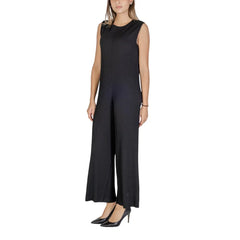 Sandro Ferrone Black Polyester Jumpsuit - One-Pieces