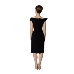 Sandro Ferrone Black Polyester Midi - 42 | S - Dresses
