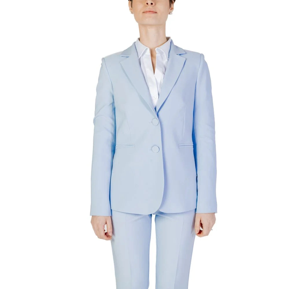 Sandro Ferrone Blue Polyester Blazer - IT46 | L - Coats & Jackets